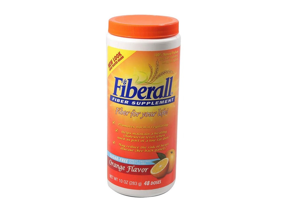 Fiberall Fiber Supplement Orange Flavor Sugar Free 283 g