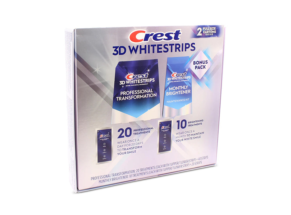 Crest 3D White Strips Set Treatment & Brightening 60 pieces