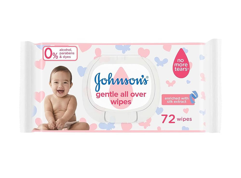 Johnson Baby Wipes Gentle All Over 72 pieces