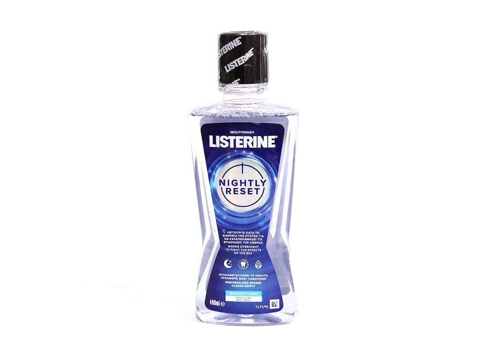 Listerine Mouth Wash Nightly Reset Midnight Mint 400 ml