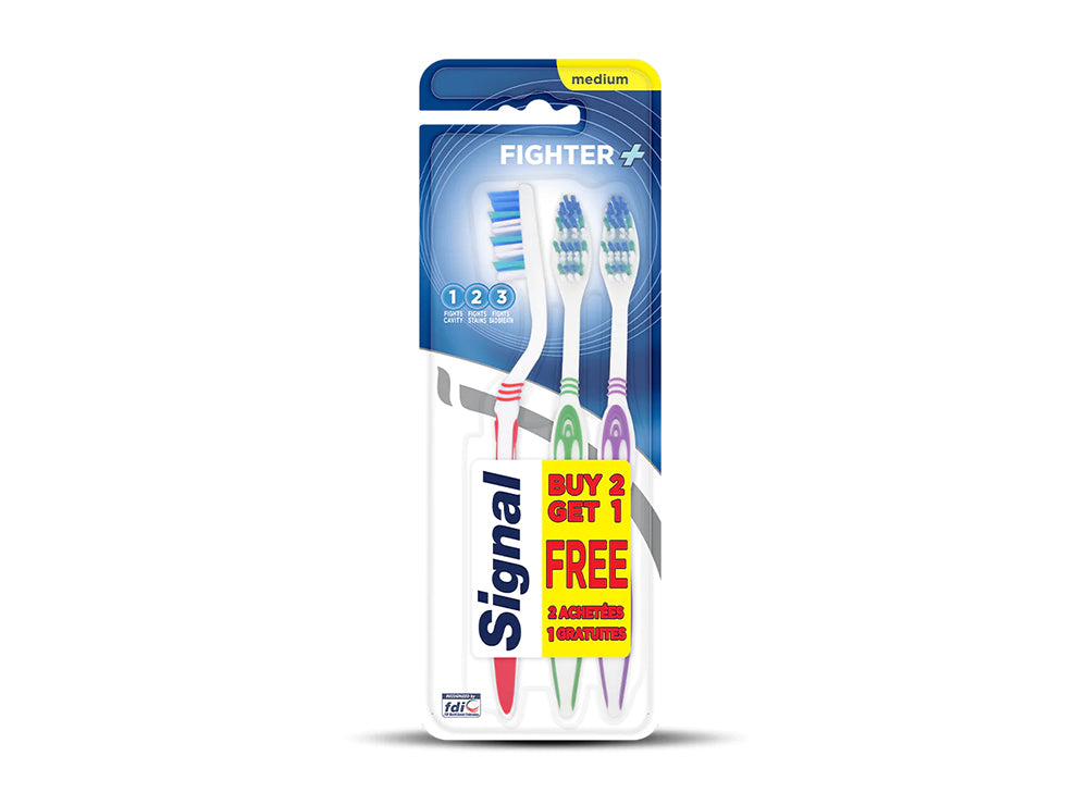 Signal Tooth Brush Fighter Medium 2+1 Free