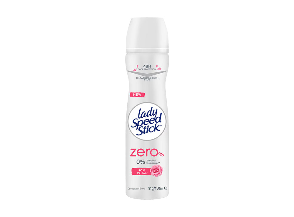 Lady Speed Stick Spray Zero Alcohol Rose Petals 150 ml