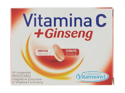 Vitarmonyl Vitamin C & Ginseng Chewable 24 chewables
