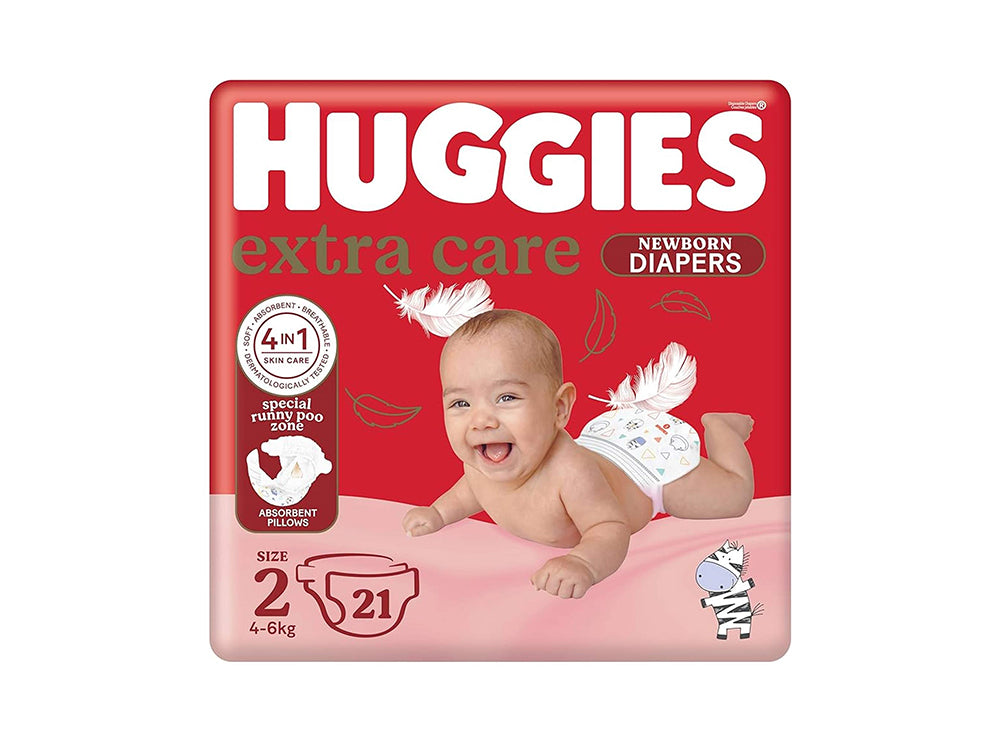 Huggies 2 (4-7 Kg) 21 pieces