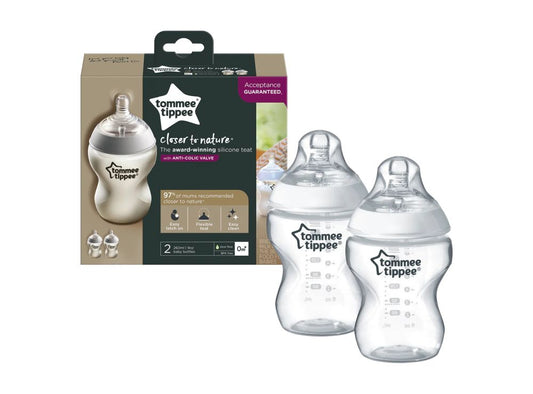 Tommee Tippee Pp Bottle 0+ X2