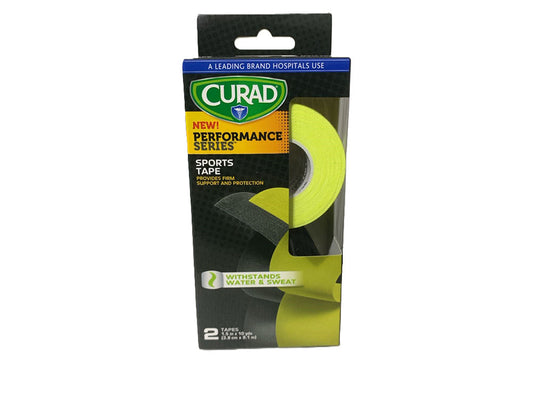 Curad Sports Tape Yellow & Black  2 pieces