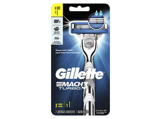 Gillette Mach 3 Turbo Machine & 2 Razor