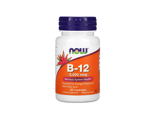 Now B12 Lozenges 5000 Mcg 60 pieces