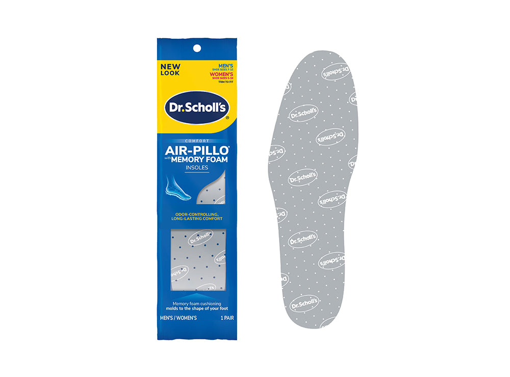 Dr Scholl's Air Pillo+Memory Foam Insoles Trim To Fit Unisex Pair