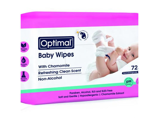 Optimal Baby Wipes Sensitive Chamomile 72 pieces