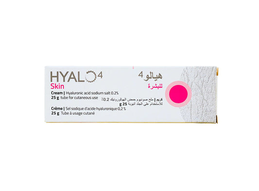 Hyalo4 Skin Cream Tube Hyaluronic Acid Sodium Salt 0.2% 25 g