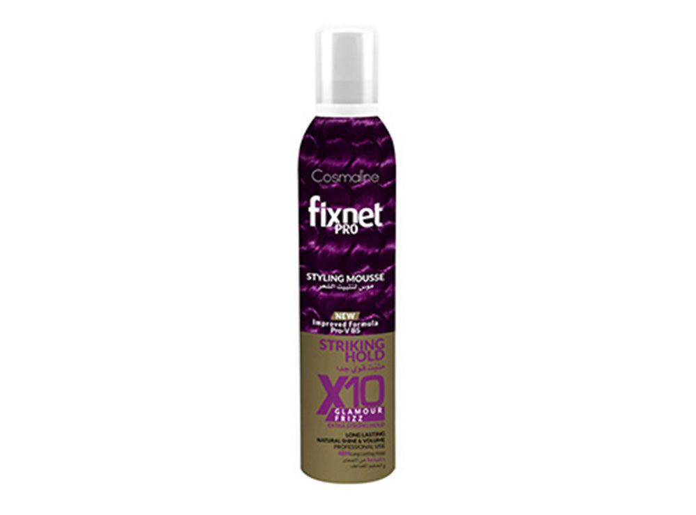 Fix Net Pro Hair Styling Mousse X10 Extra Strong Hold