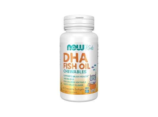 Now Kids Dha Fish Oil 4+Years Chewable Softgels 60 softgels