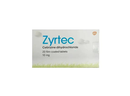 Zyrtec 10Mg 20 tablets