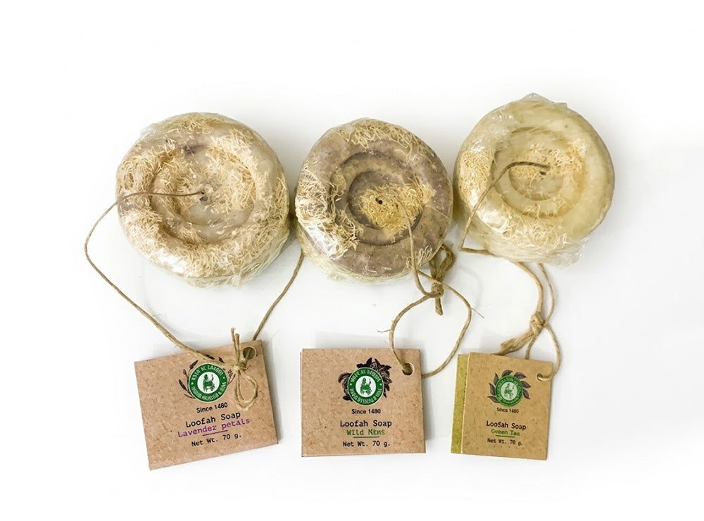 Khan Al Saboun Loofah Soap Wild Mint 70 g
