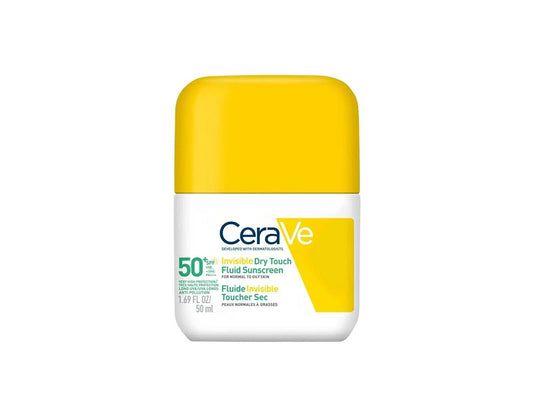 Cerave Invisible Dry Touch Fluid Sunscreen Spf50+ 50 ml