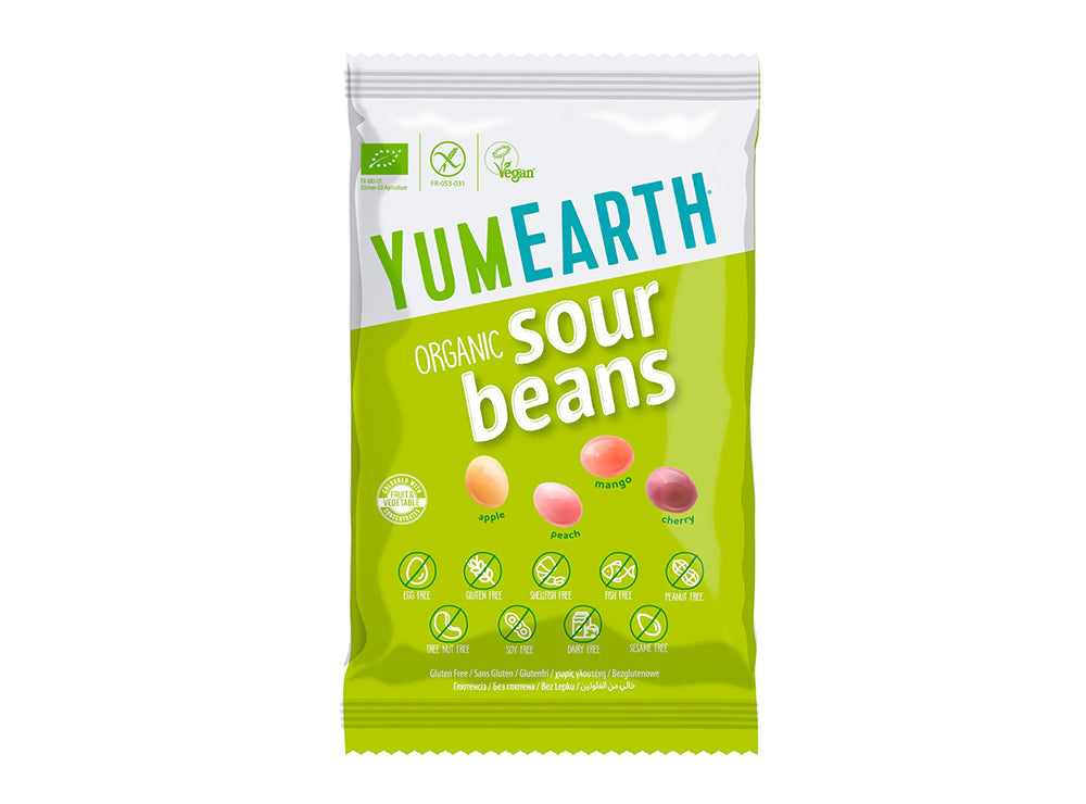 Yum Earth Organic Sour Beans Bag 50 g