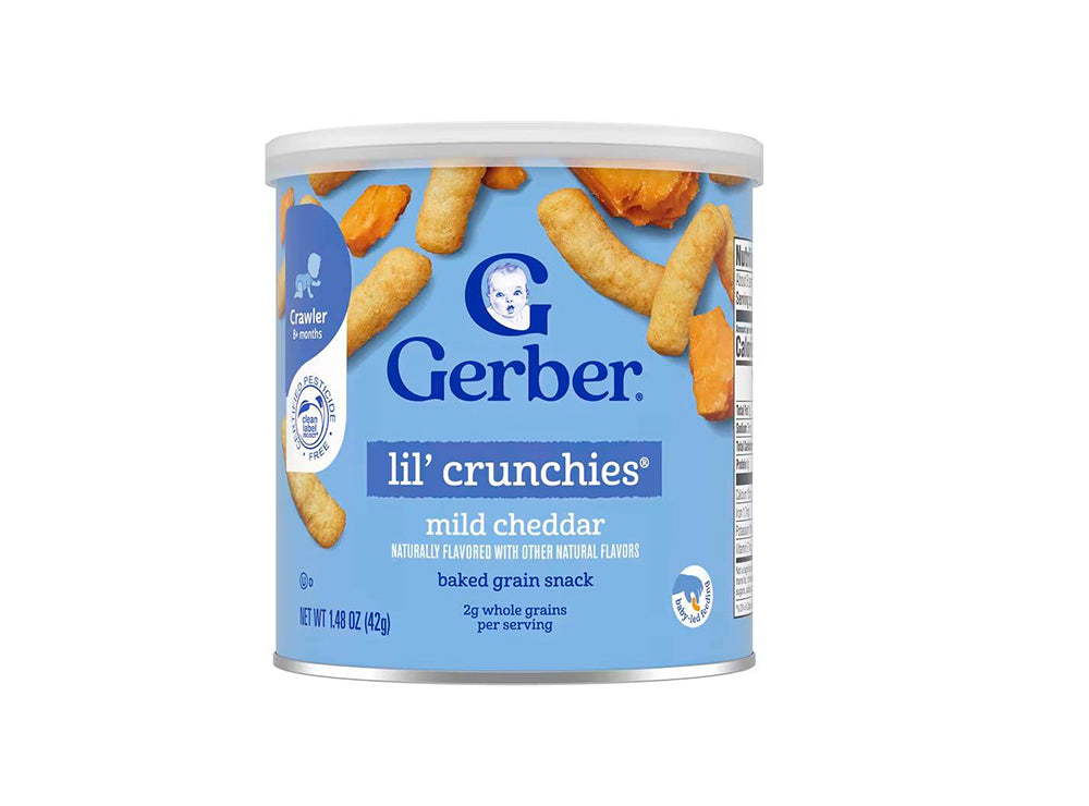 Gerber Snacks For Baby Lil Crunchies Mild Cheddar 8+ Months 42 g