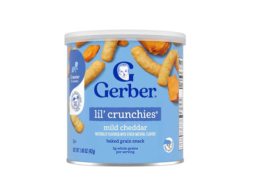 Gerber Snacks For Baby Lil Crunchies Mild Cheddar 8+ Months 42 g