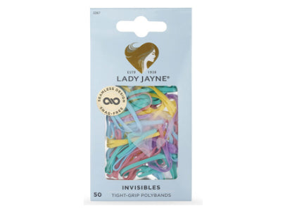 Lady Jayne Elastics Polybands Colored 50 pieces