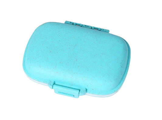 Pill Box 8 Grid Blue