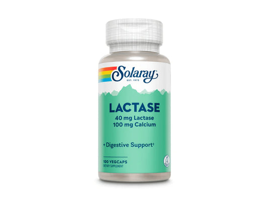 Solaray Lactase 40 Mg & Calcium 100Mg 100 capsules