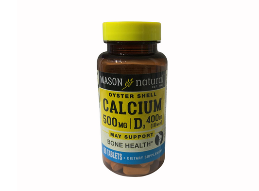 Mason Oyster Shell Cal 500Mg+Vit D 400Iu 60 tablets