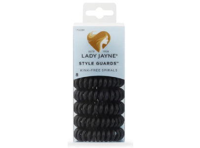 Lady Jayne Style Guards Black Kink Free Spirals 8 pieces
