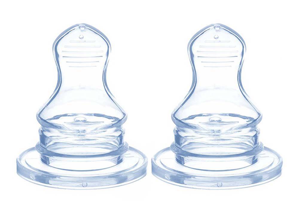 Optimal Orthodontic Silicone Nipple 6M+ 2 pieces