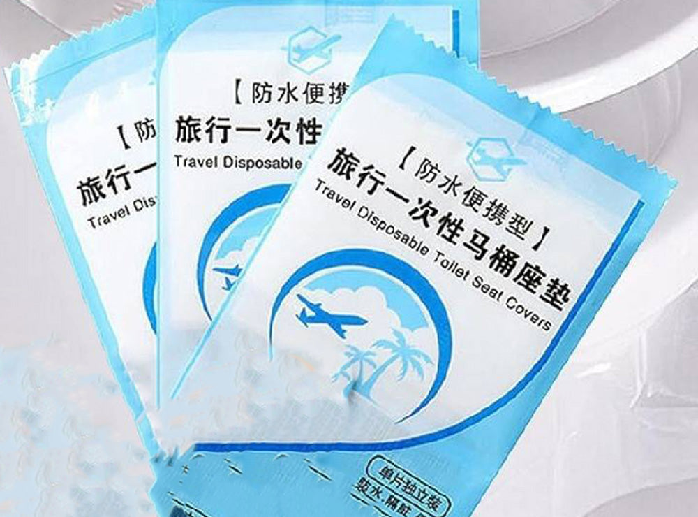 Disposable Plastic Toilet Seat Cover Waterproof And Non Slip 10 pieces