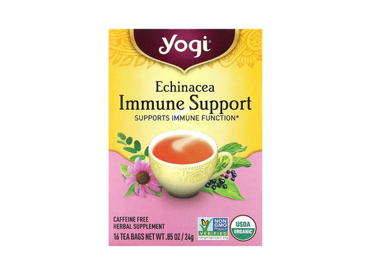 Yogi Tea Echinacea Immune Support Caffeine Free 16 Tea Bags 24 g
