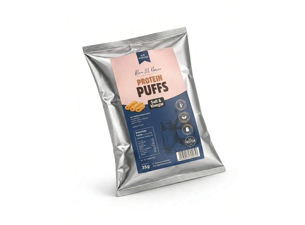 Reem El Khazen Protein Puffs Salt & Vinegar 8.4G Protein 35 g