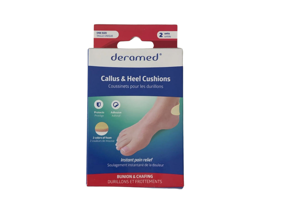 Deramed Callus & Heel Cushions One Size 2 pieces