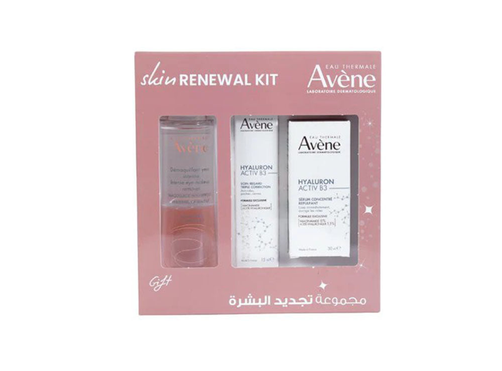 Avene Kit Skin Renewal Hyaluron Activ B3 Serum + Yeaux + Free Demaquillant 30+15 ml