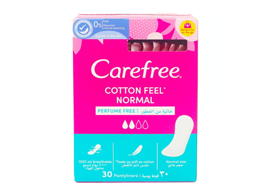 Carefree Breath With Cotton Perfume Free 30 pieces