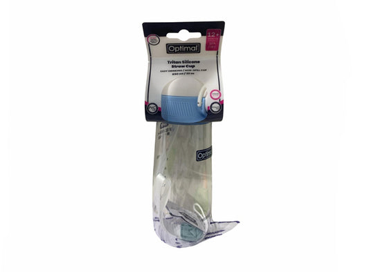 Optimal Tritan Silicone Straw Cup Blue 2018 650 ml