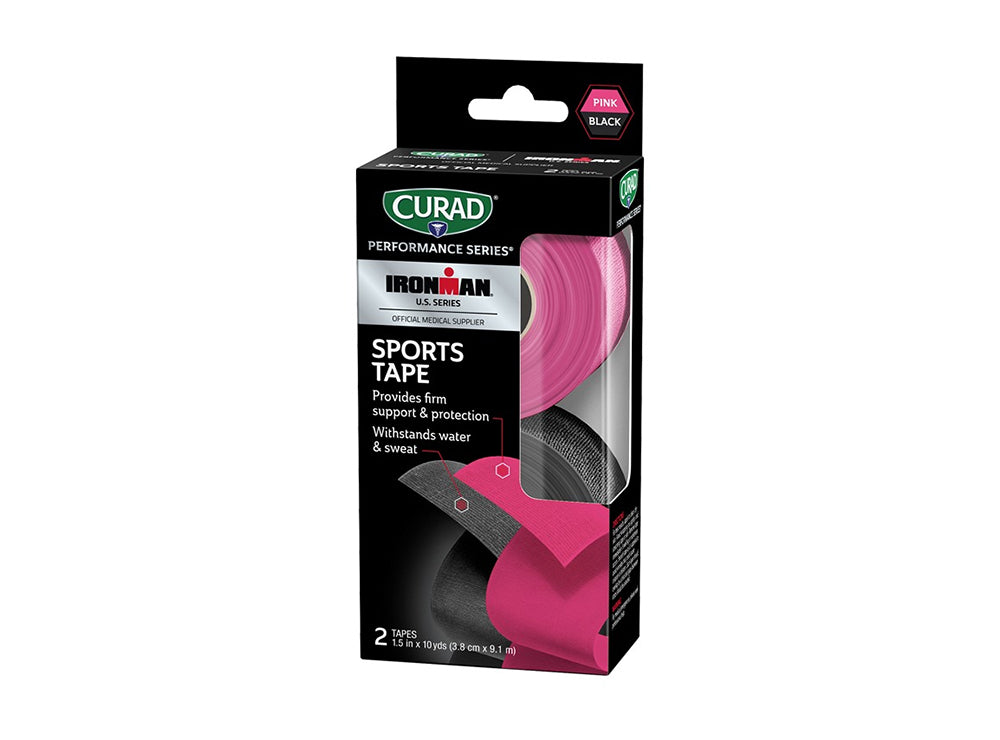 Curad Sports Tape Pink & Black 2 pieces