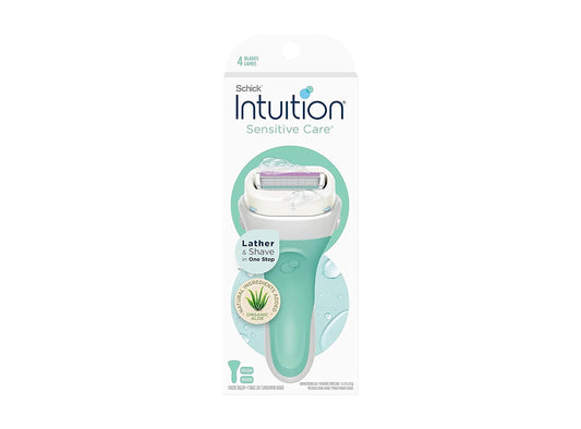 Schick Intuition Machine Razor Sensitive Care+Travel Cap