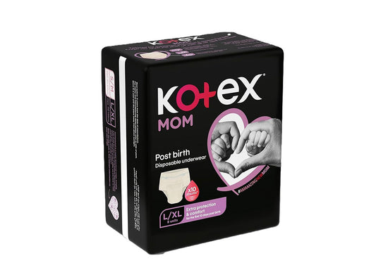 Kotex Mom Post Birth Pants Large Xlarge 8 pieces
