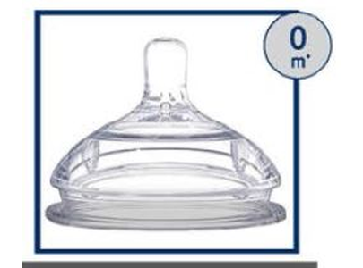 Optimal Double Anti Colic Silicone Nipple 0M+ 1060