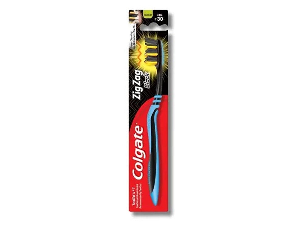 Colgate Toothbrush Zigzag Charcoal Medium 1 piece