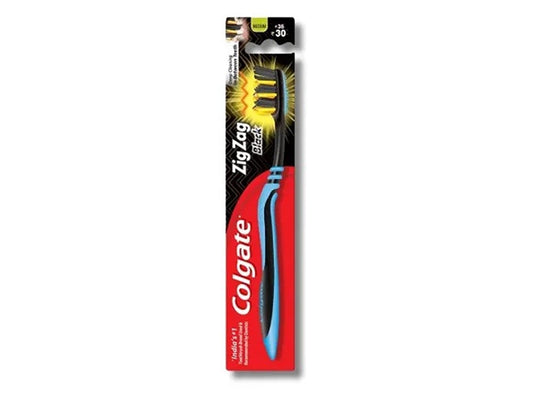 Colgate Toothbrush Zigzag Charcoal Medium 1 piece