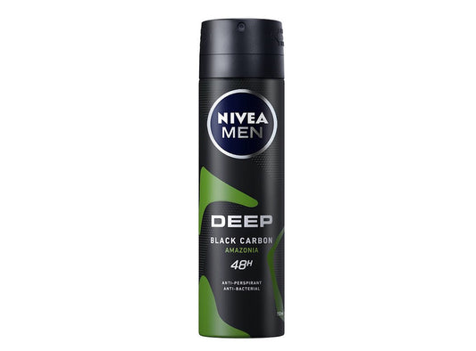 Nivea Deo Spray Men Deep Black Carbon Amazonia 48H