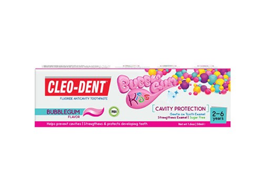 Cleo Dent Kids Tooth Paste 2 To 6 Yrs Bubble Gum 50 ml