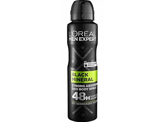 L'Oreal Men Black Mineral Spray 150Ml