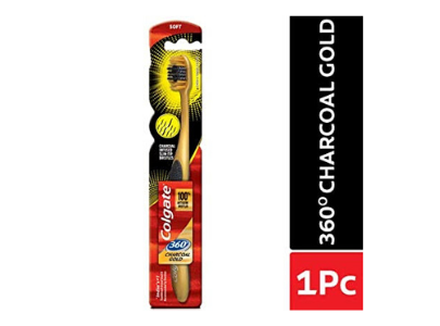 Colgate Toothbrush 360 Charcoal Gold Soft