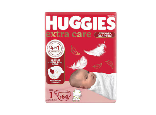 Huggies 1 (0-5 Kg 64 D)