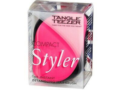 Tangle Teezer Compact Styler Detangling Hairbrush Pink Black