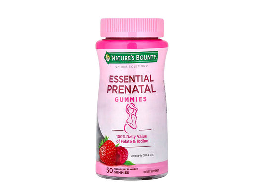 Natures Bounty Essential Prenatal Mixed Berry 50 gummies