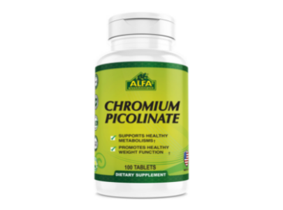 Alfa Vitamins Chromium Picolinate 400mcg 100 tabs